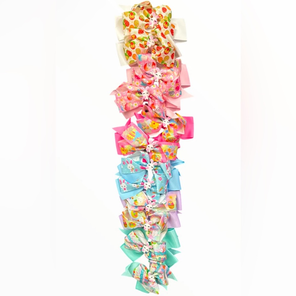 Easter Hair Bows -2 bows